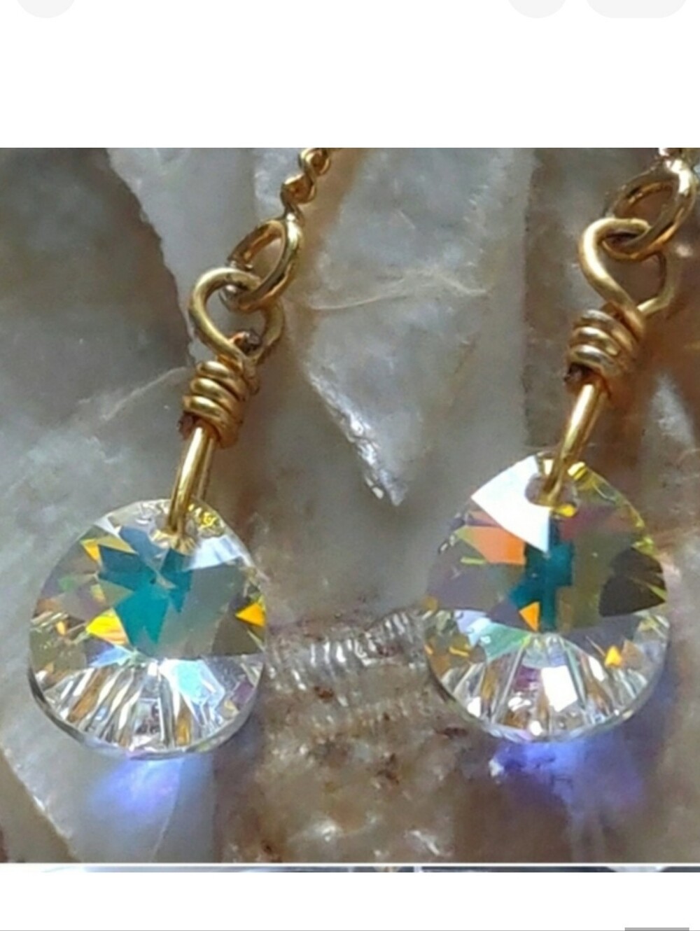 New Swarovski Crystal Threader Earrings.
